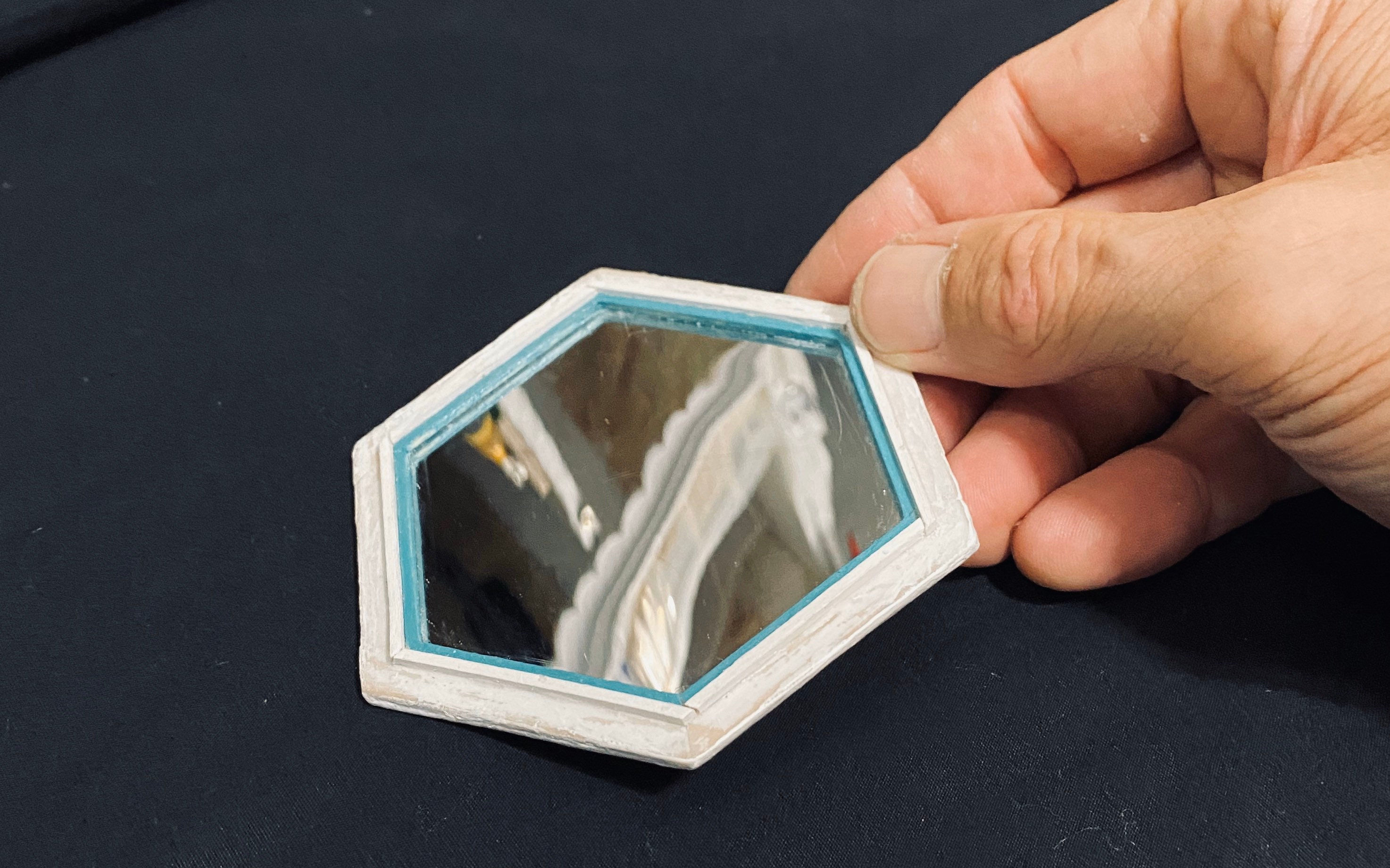 Dollhouse miniature mirror