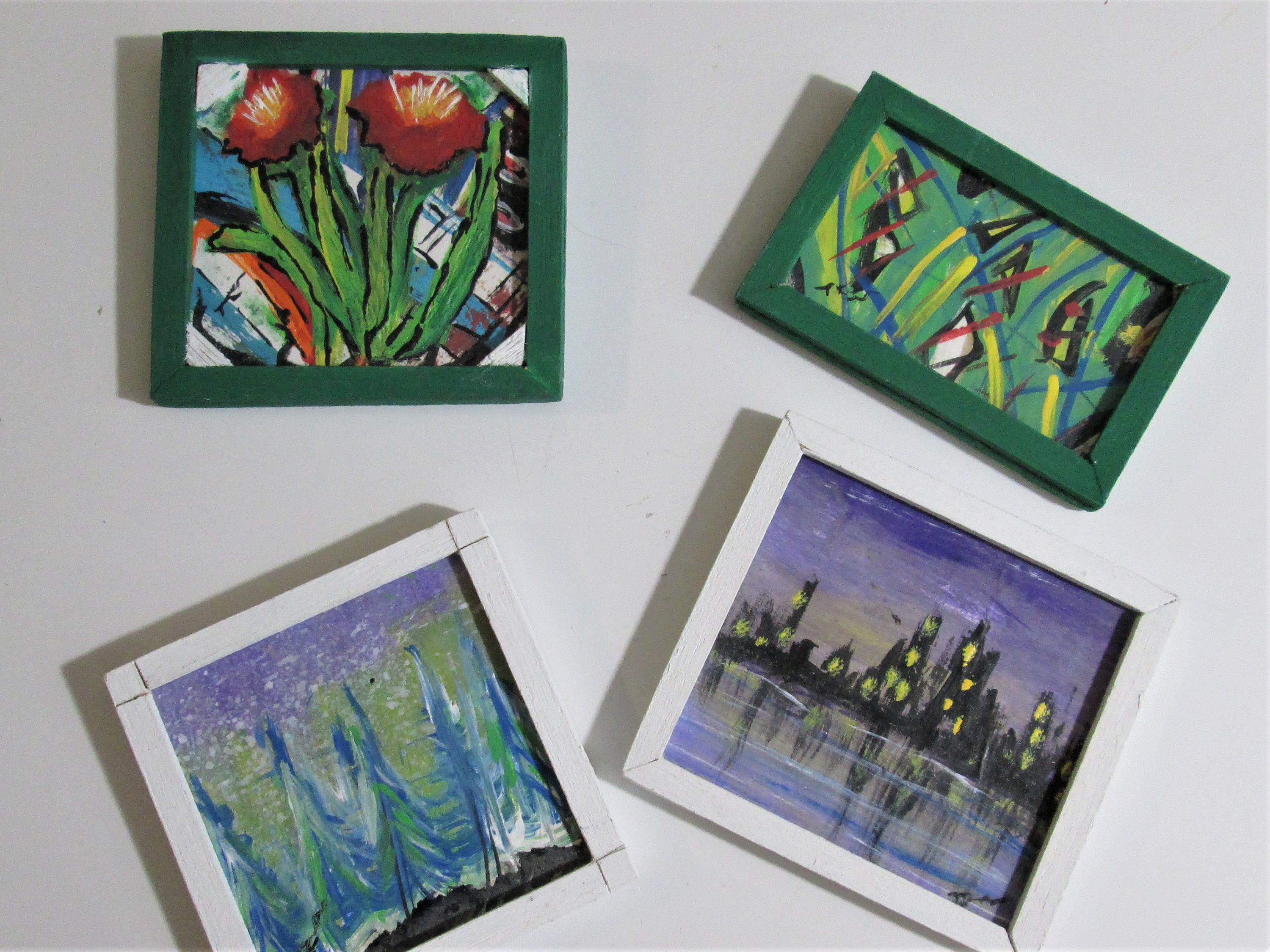 dolls house miniature paintings
