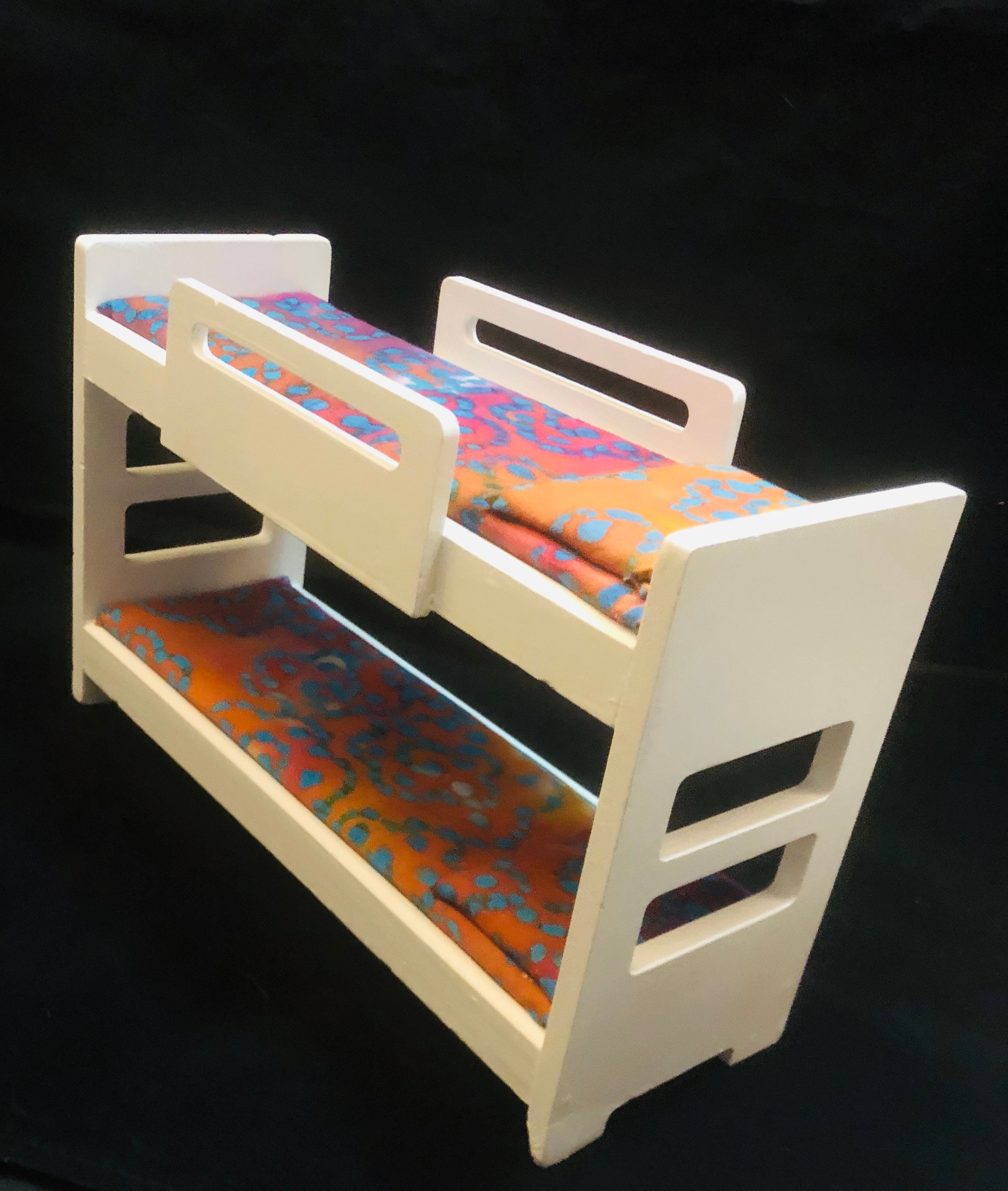 16 Dollhouse Bunk Bed Miniature Bunk Bed Peace Sign Bunk Etsy