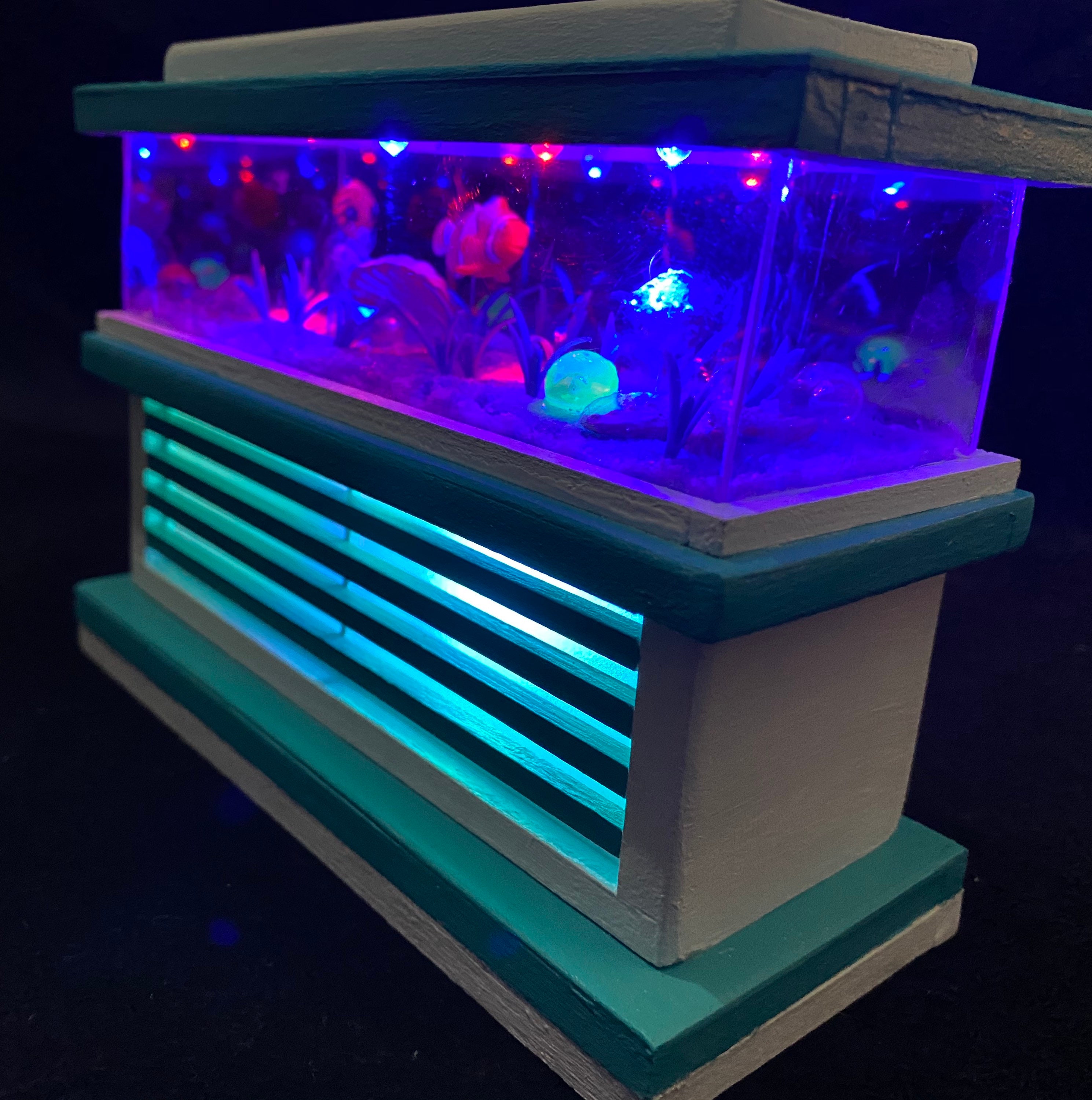 Custom order. 112 scale Dollhouse aquarium long miniature Etsy