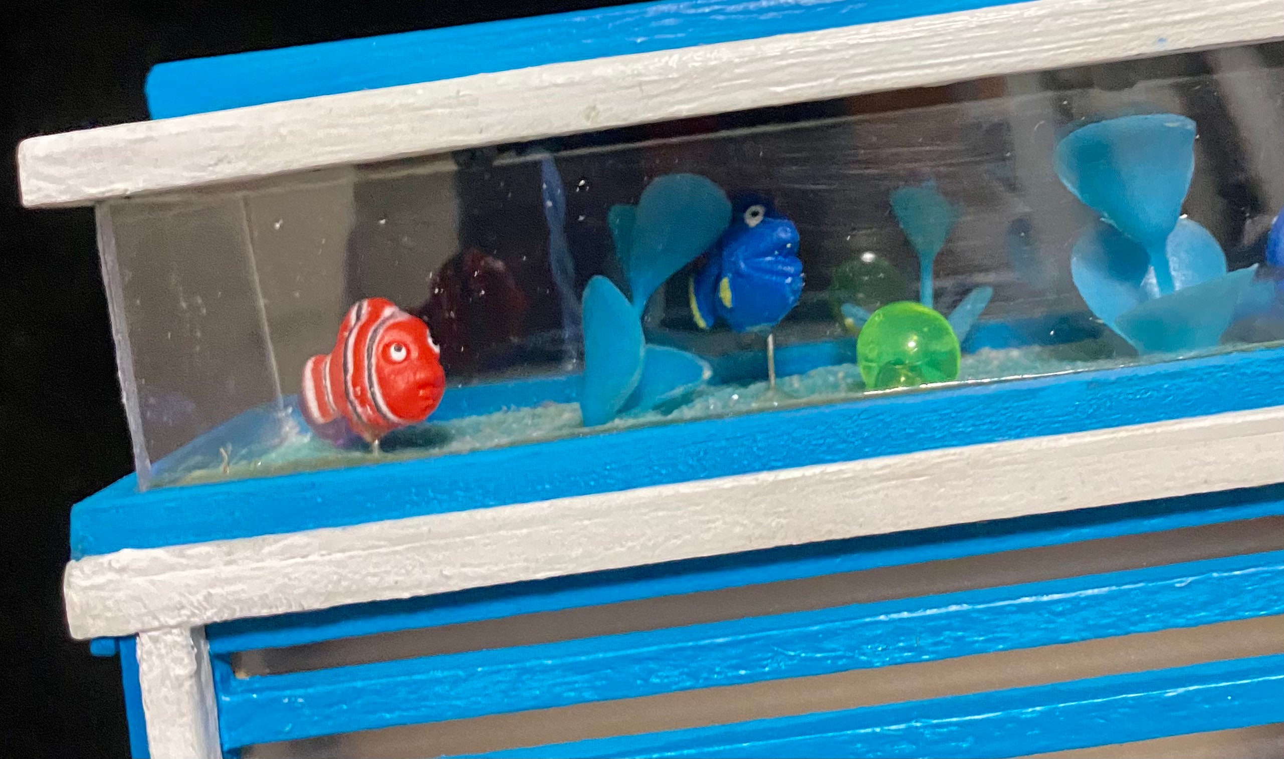 112 scale Dollhouse aquarium long miniature aquarium unique Etsy