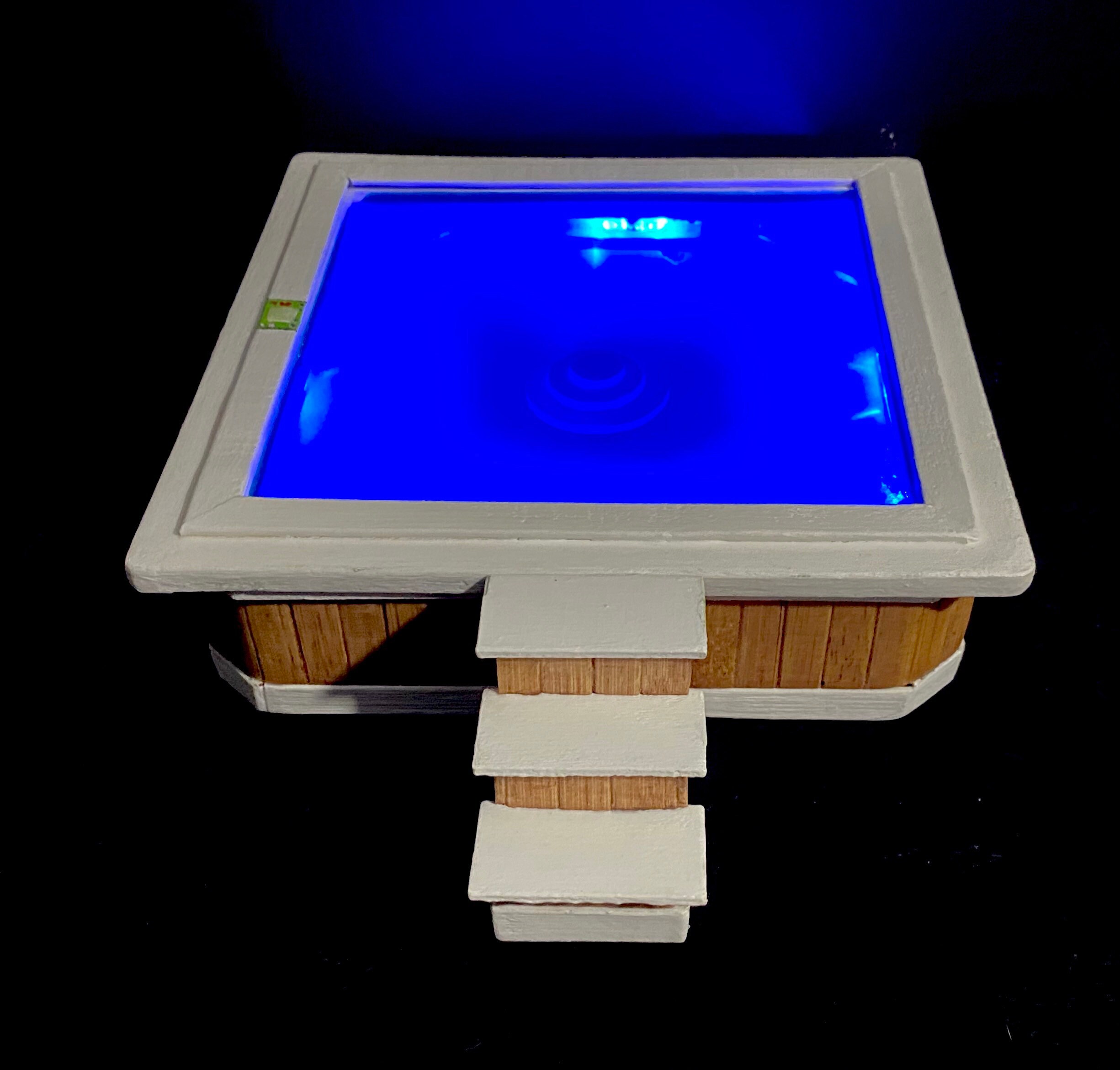 Miniature Hot Tub with lights.