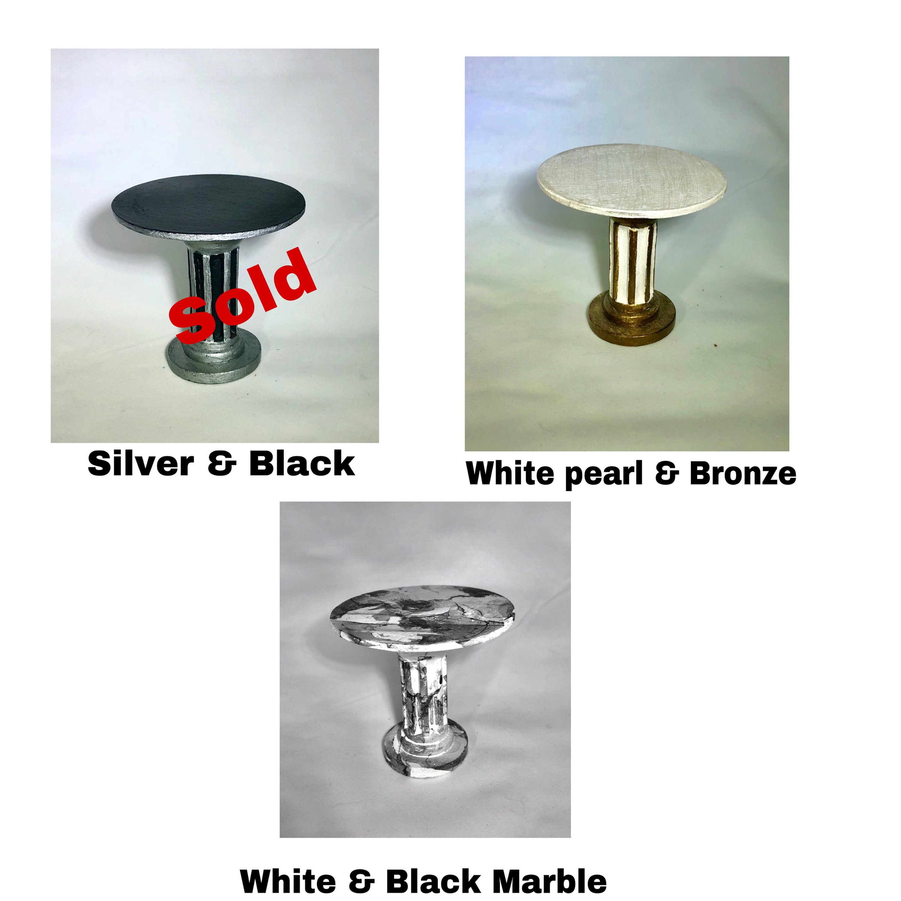 1 12 Scale Foyer Tables Small Tables Miniature Tables Tiny Tables