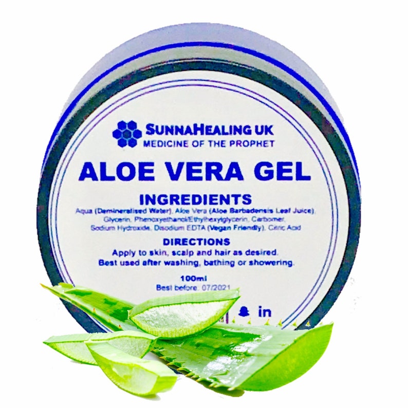 Aloe Vera Gel 100ml Sunnahealing UK Medicine of the Etsy