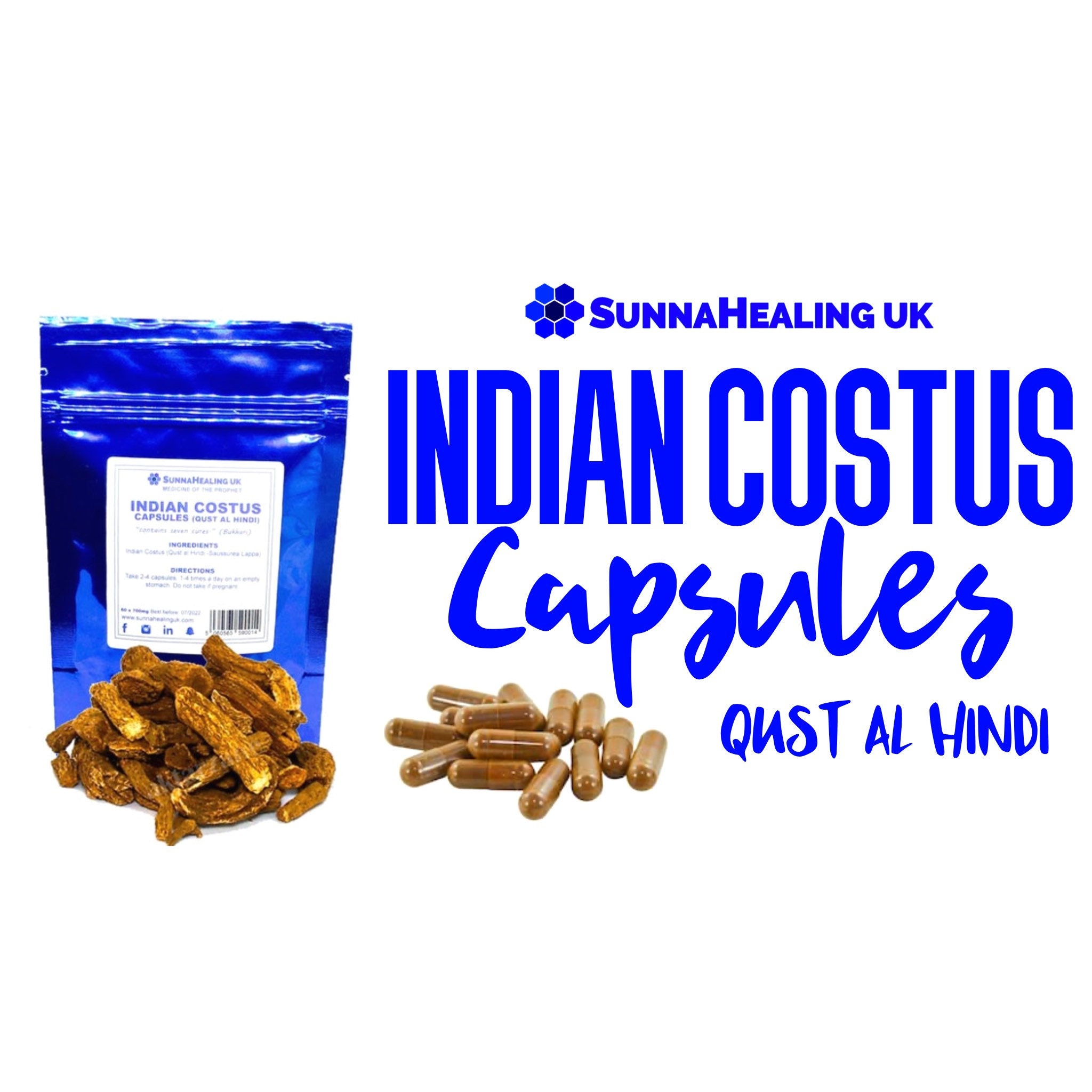 Indian Costus Capsules (Qust al Hindi) SunnaHealing UK - Medicine of …