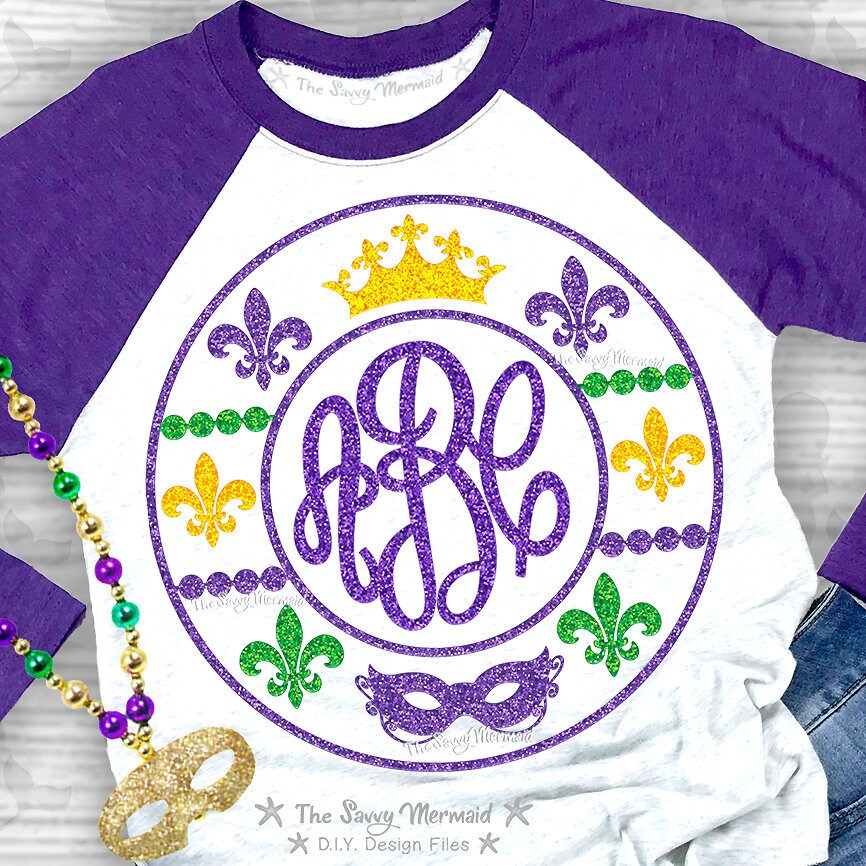 Download Mardi Gras Svg File Mardi Gras Monogram Svg Crown Svg Mask Svg Etsy