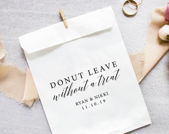 wedding donut bags etsy