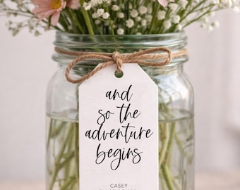 Girl/Guy Graduation Centerpiece Tags - Inspirational Graduation Tags - High School Graduation Decorations - 7 PRINTED Custom Quote Tags