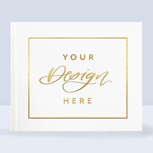 Custom Monogram Wedding Guest Book Wedding Guestbook Guest Book Gold Foil Guest Book Personalized Hardcover Guest Book Photo Guest Book