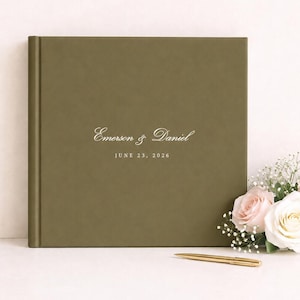 Wedding Guest Book | Neutral Guestbook | Album for Wedding | Wedding Sign In Book | Guestbook Foil | Lined Pages