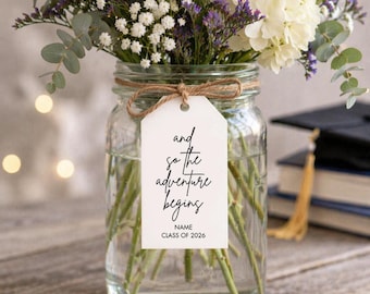 DIGITAL DOWNLOAD Girl/Guy Graduation Centerpiece Tags - Inspirational Graduation Tags - High School Graduation Decorations PDF
