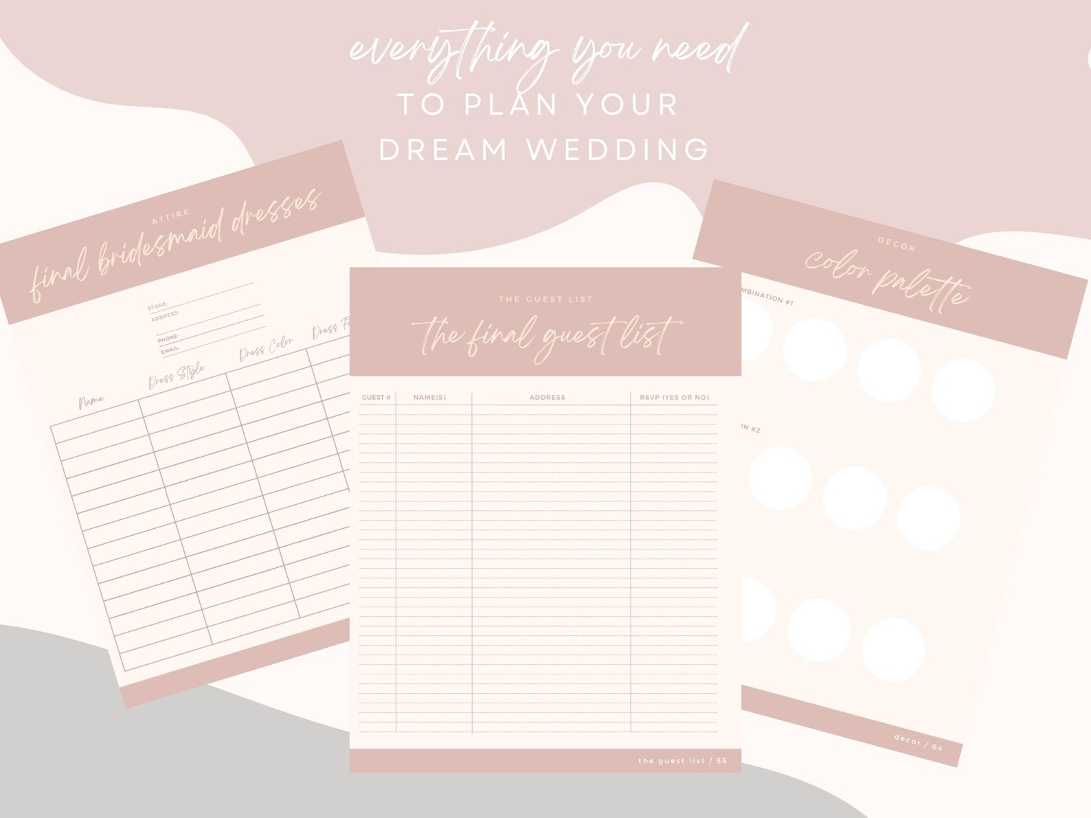 PDF Wedding Planner Printable Printable Wedding Planner - Etsy