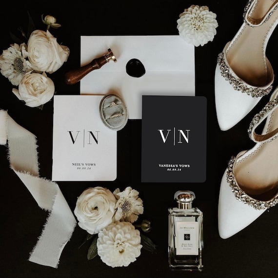 Custom Wedding Vow Books. Custom Modern Vow Books Set of 2. Vow Books For Wedding. Real Gold Foil Vow Books. Luxury Vow Books