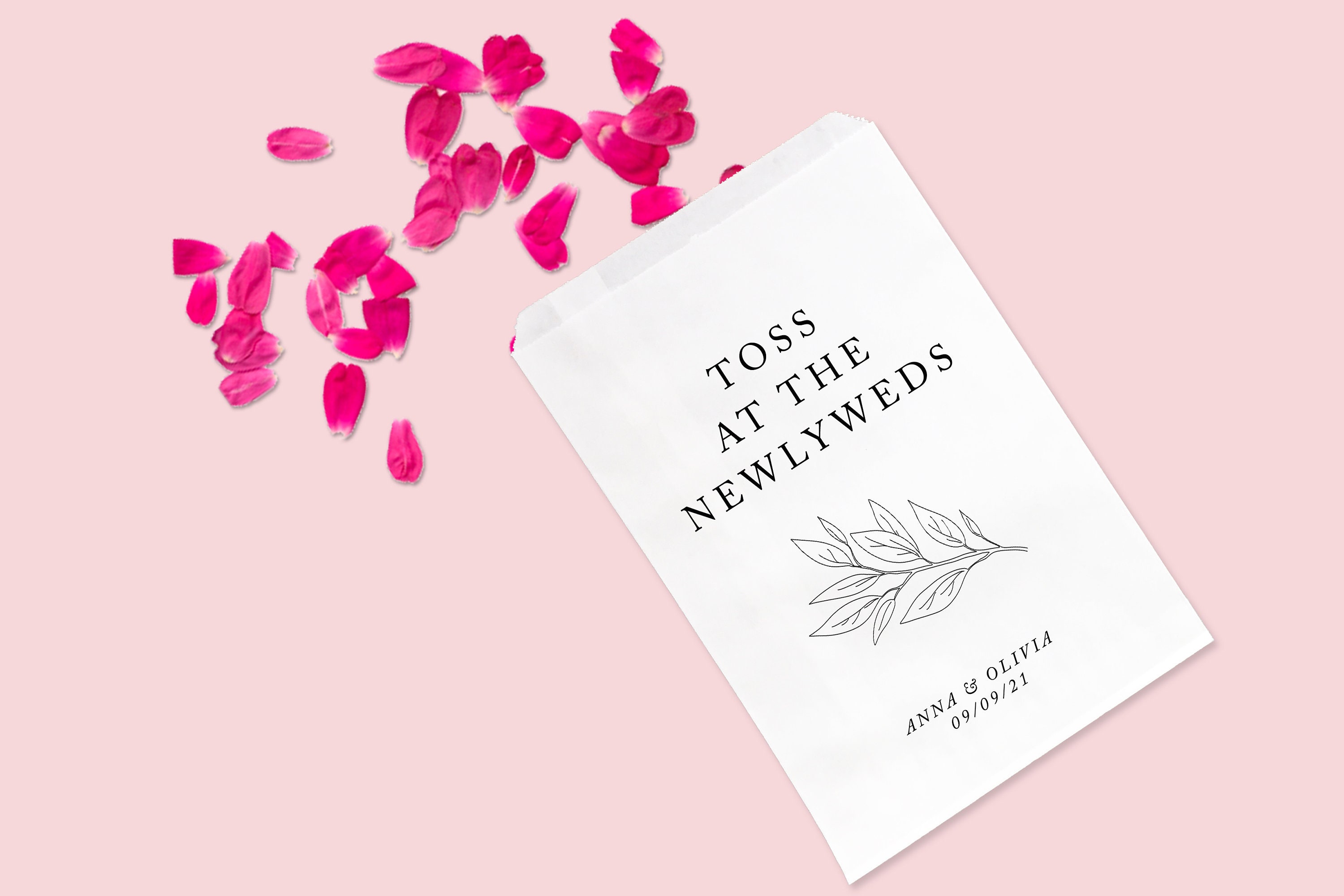 Wedding Petal Toss Bags — Ivory & Sage Co