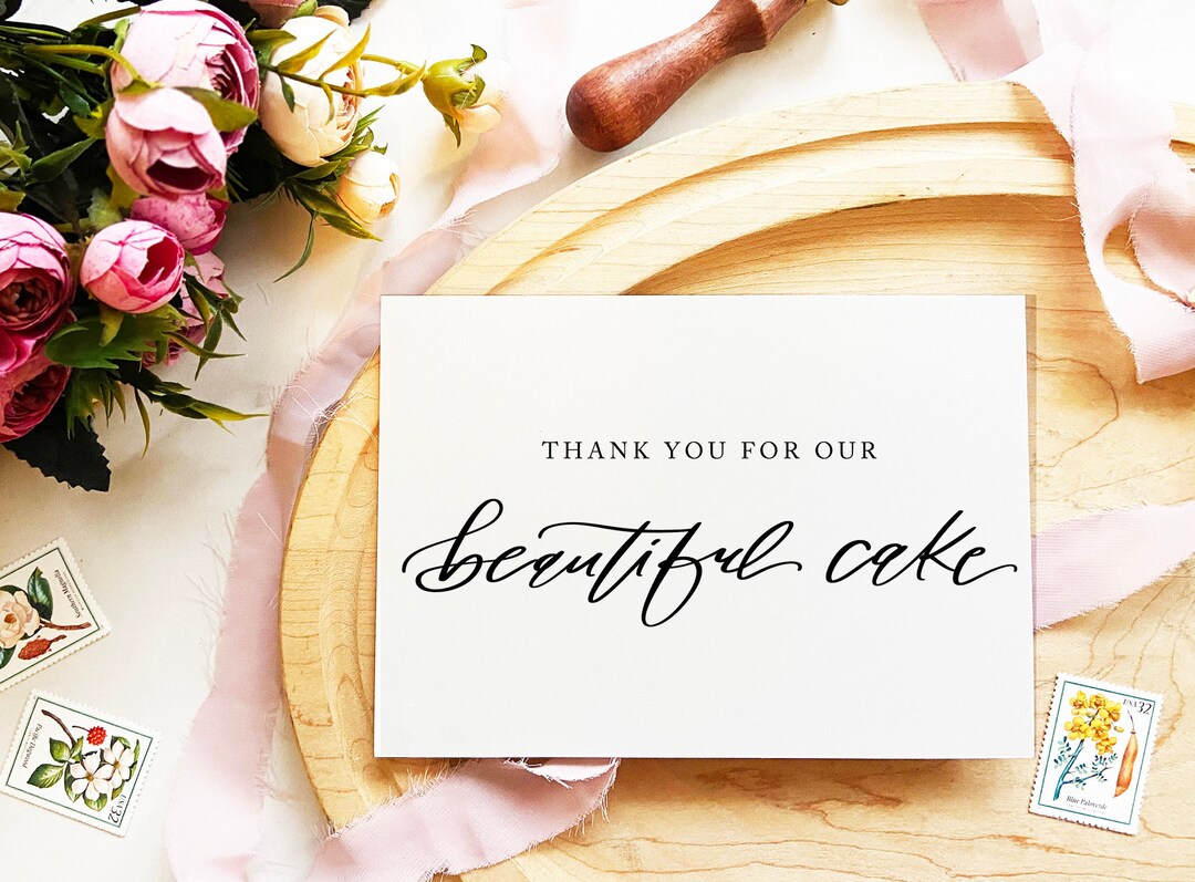 Thank You for Making Our Beautiful Cake Card, Cake Card, Cake Maker ...