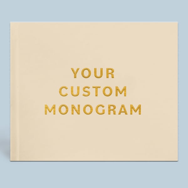 Custom Guest Book | Personalized Wedding Logo | Custom Wedding Monogram | Business Logo | Photo Booth Album | Design: Your Design Here