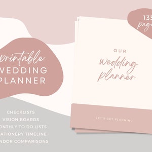 PDF Hochzeitsplaner druckbar, druckbare Hochzeitsplaner, Hochzeitsplaner digital, Hochzeitsplaner, Hochzeitsplaner Sofort Download
