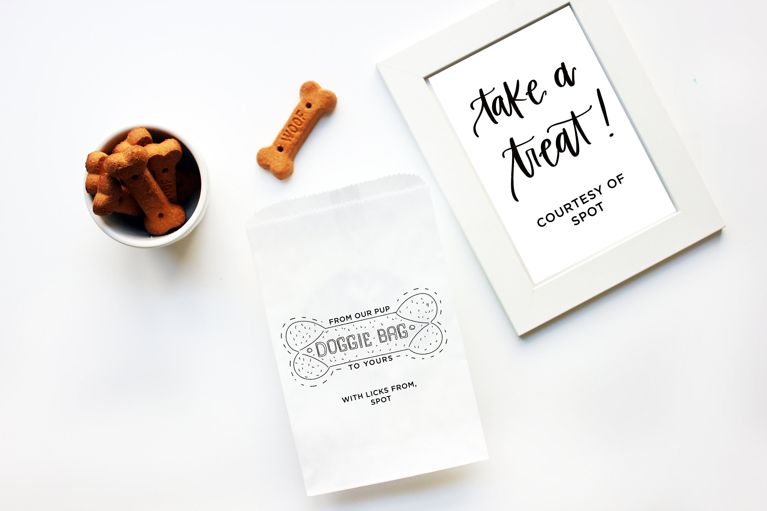 Dog Treat Favor Bag Wedding Favor Bags Personalized Etsy