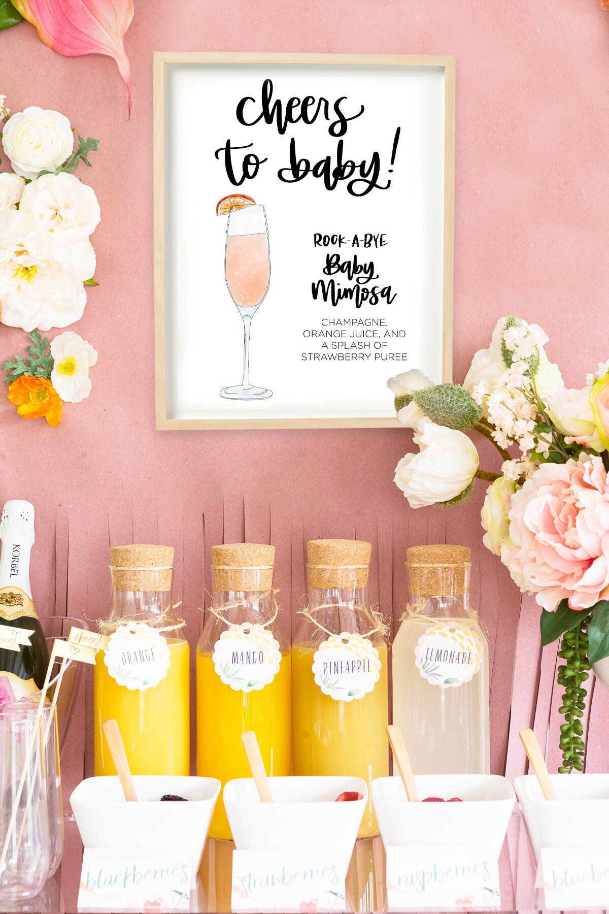 CUSTOM Baby Shower Drink Sign Printable Signature Drink Sign Etsy 