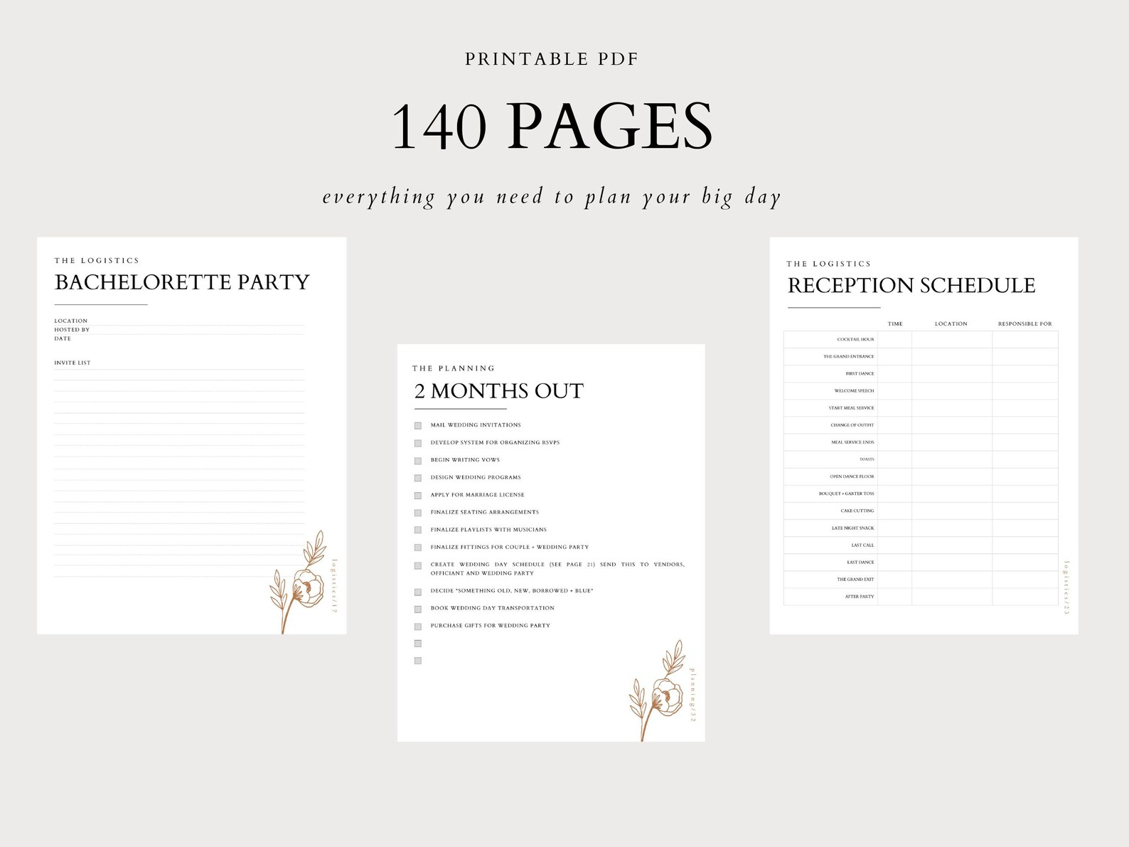 PDF Wedding Planner Printable Printable Wedding Planner - Etsy