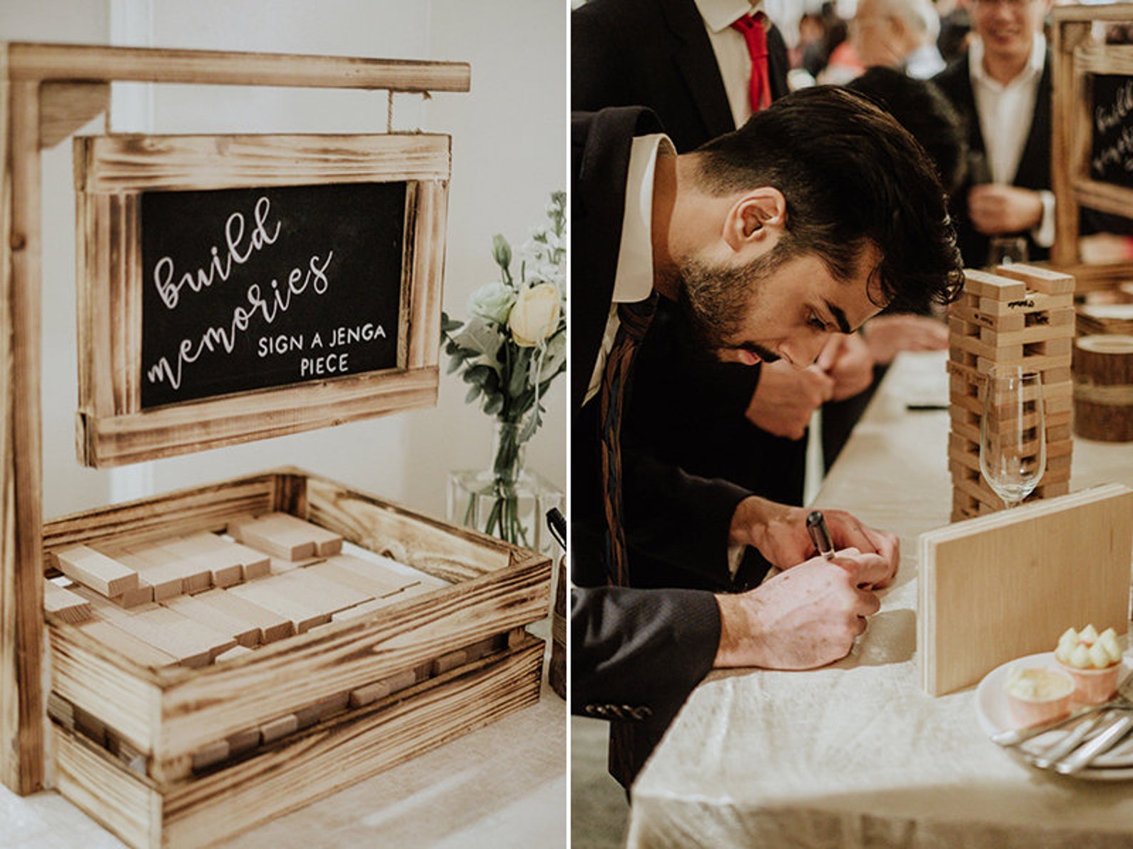 Custom Logo Jenga Set Corporate Gift Personalized Custom Etsy