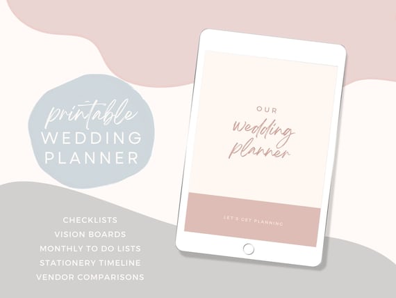 PDF Wedding Planner Printable Printable Wedding Planner | Etsy