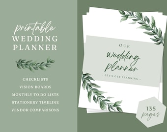 PDF Wedding Planner Printable, Printable Wedding Planner, Wedding ...