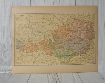 Historic Map of Switzerland 1930, Great Depression Era, Cool Old Map of Switzerland, Swiss Map, Gallery Wall Industrial Art, Frameable Map