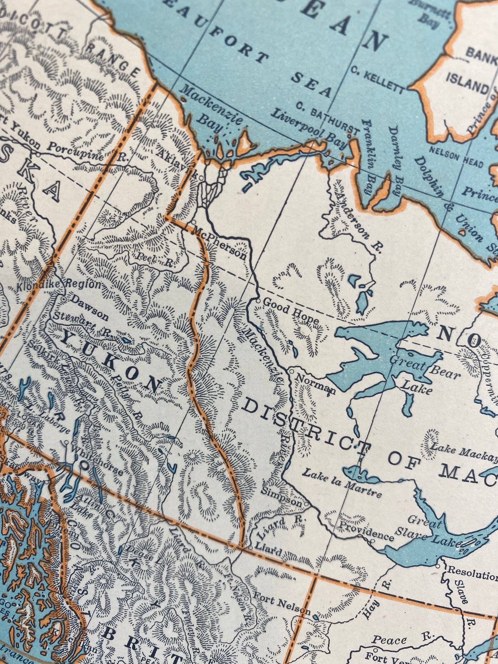 Cool Old Map of Canada Historical Print Canada c. 1929 | Etsy