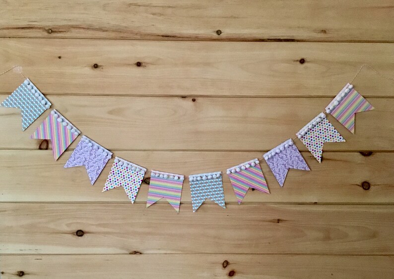 Fairy Tales Rainbow BannerBirthday Party DecorLittle Girl\u2019s Room DecorCardstock Banner