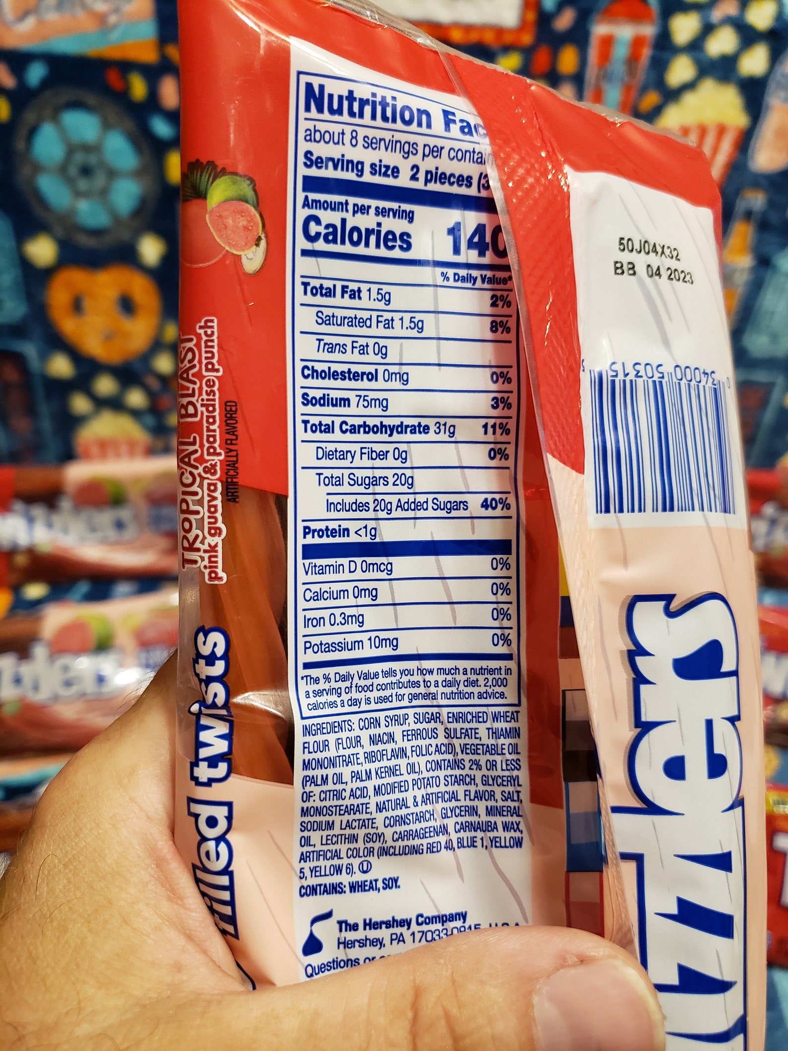 Twizzlers Filled Twists Tropical Blast Pink Guava & Paradise Etsy