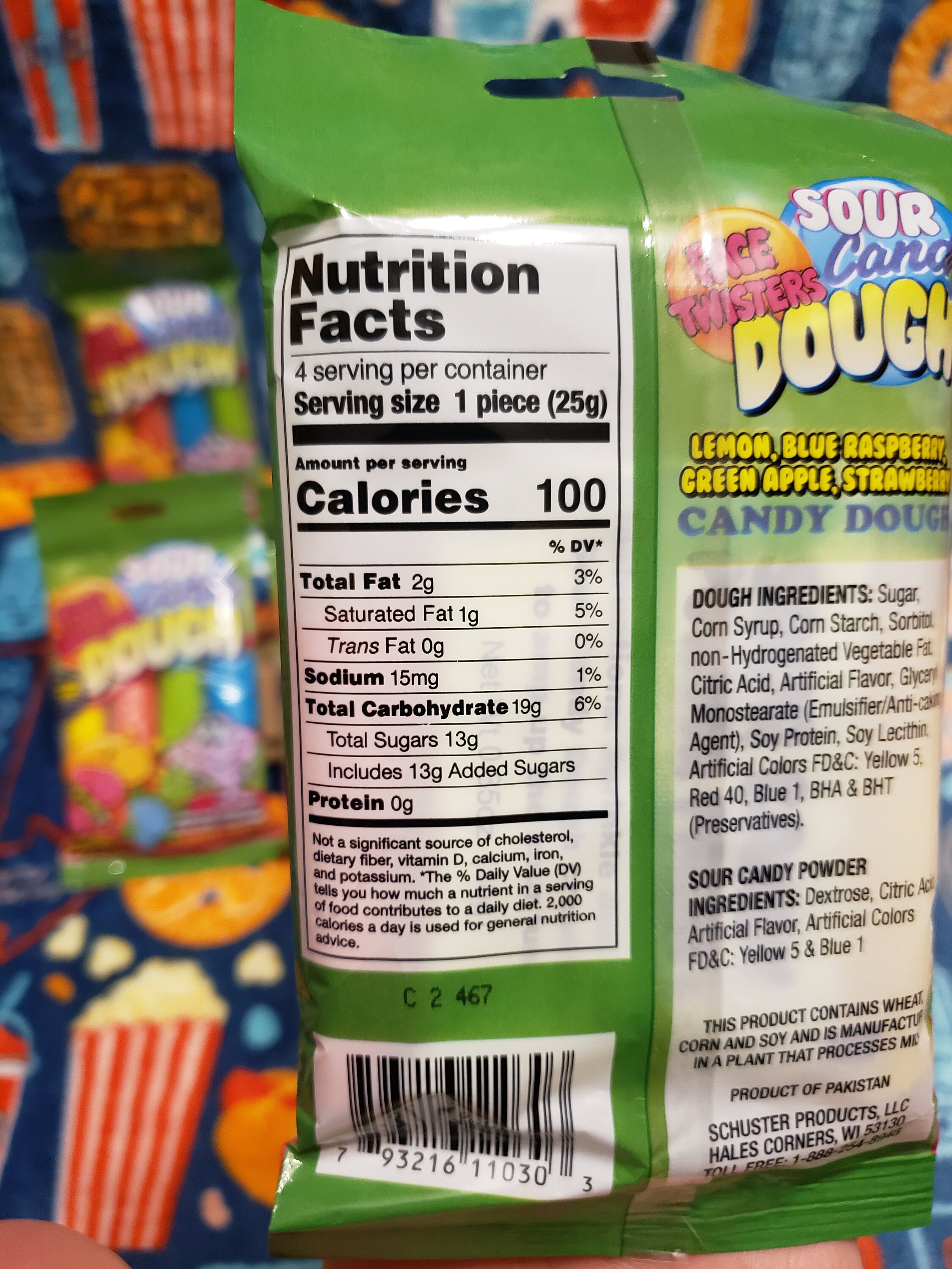 Face Twisters Sour Candy Dough 3.5 Oz. Bag Etsy