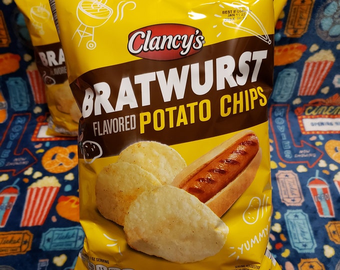 Clancy's Bratwurst Flavored Potato Chips 9.5 Oz. Bag Etsy