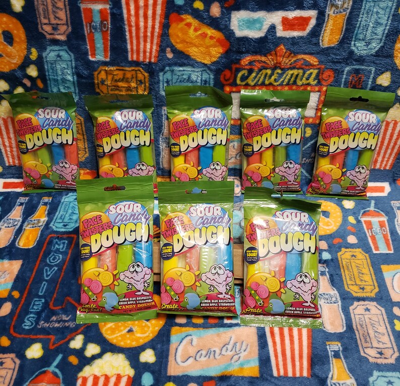 Face Twisters Sour Candy Dough 3.5 Oz. Bag Etsy Canada