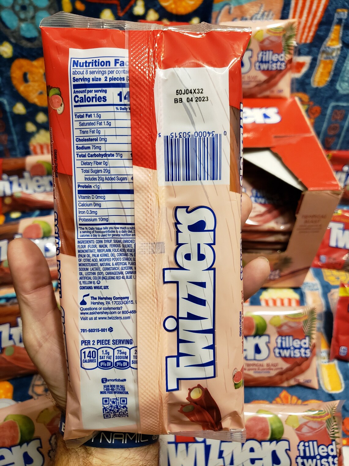 Twizzlers Filled Twists Tropical Blast Pink Guava & Paradise Etsy