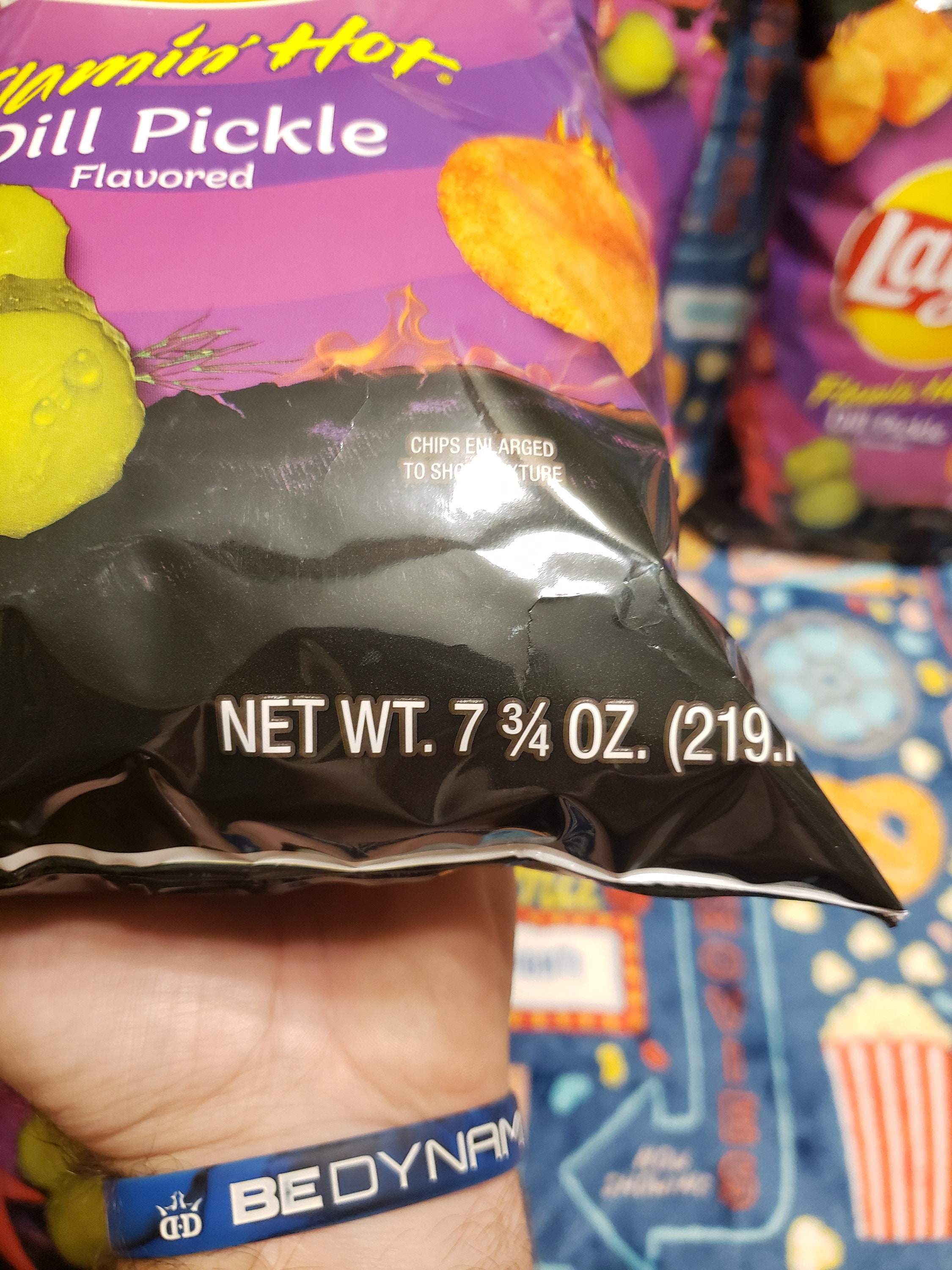 Lay's Flamin' Hot Dill Pickle Potato Chips 7 3/4 Oz. Etsy