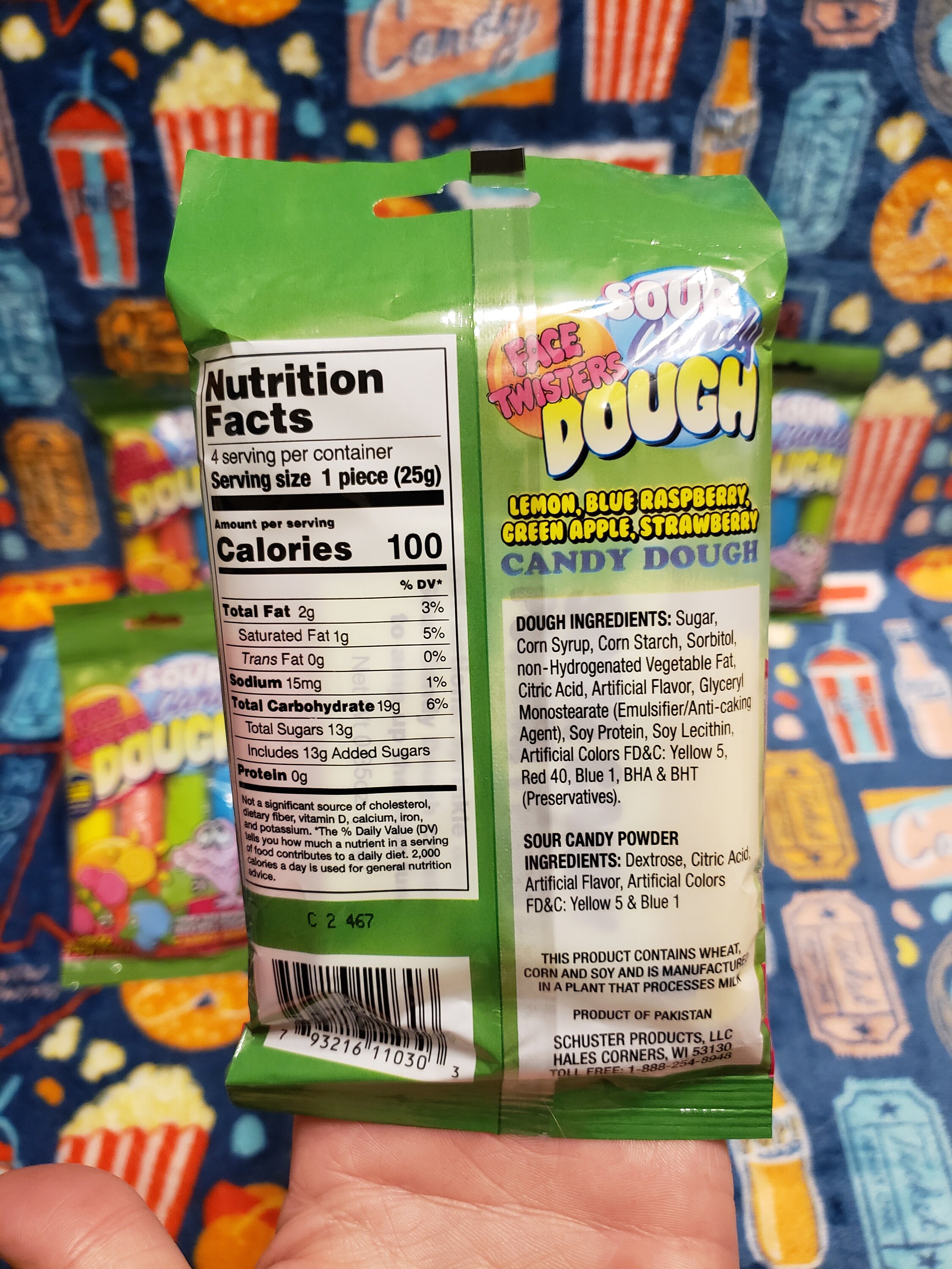 Face Twisters Sour Candy Dough 3.5 Oz. Bag Etsy