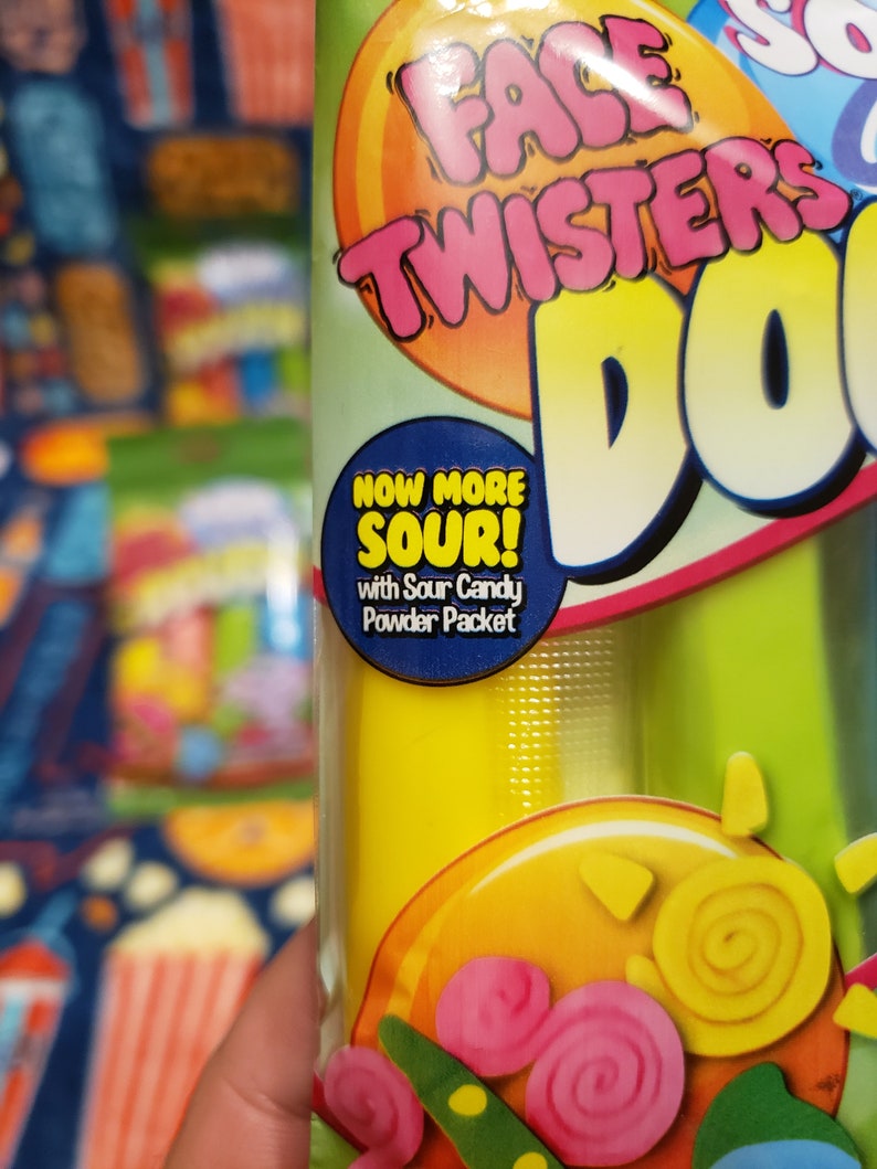 Face Twisters Sour Candy Dough 3.5 Oz. Bag Etsy