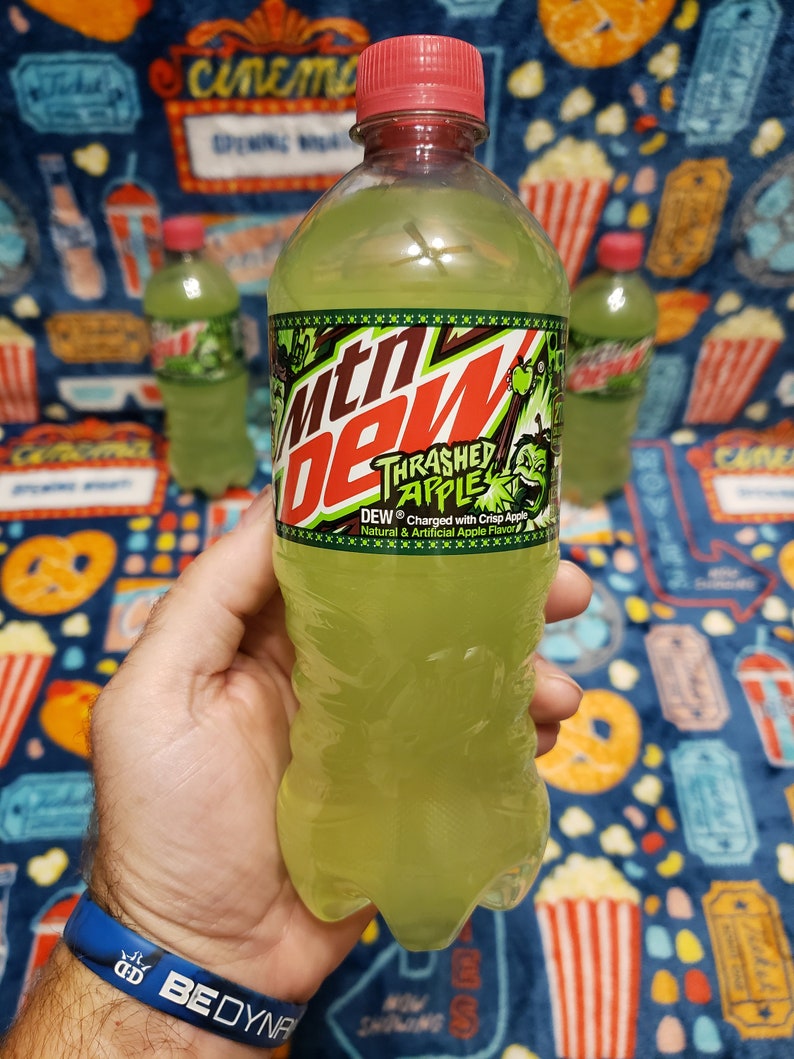 Mountain Dew Mtn. Dew Thrashed Apple 20 Oz. Bottle Etsy