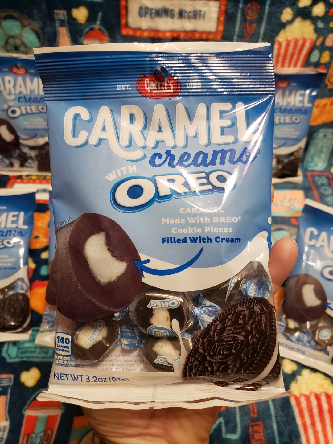 Goetze's Caramel Creams With Oreo 3.2 Oz. Bag Etsy