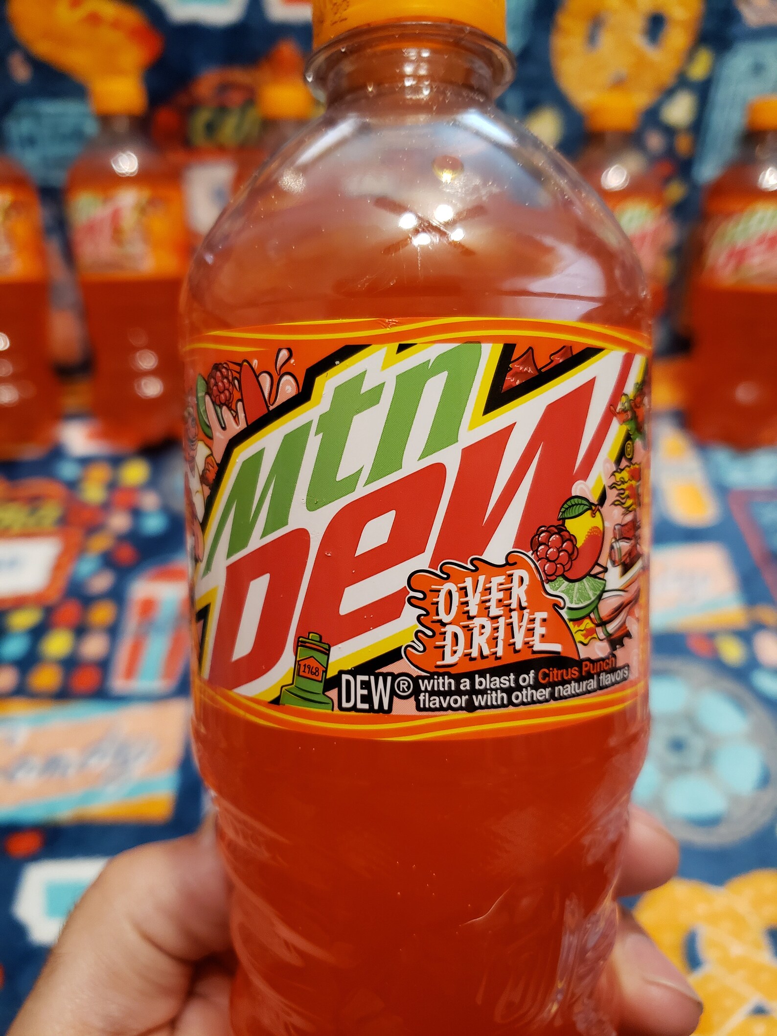 Mountain Dew Mtn. Dew Overdrive 20 Oz. Bottle Etsy UK