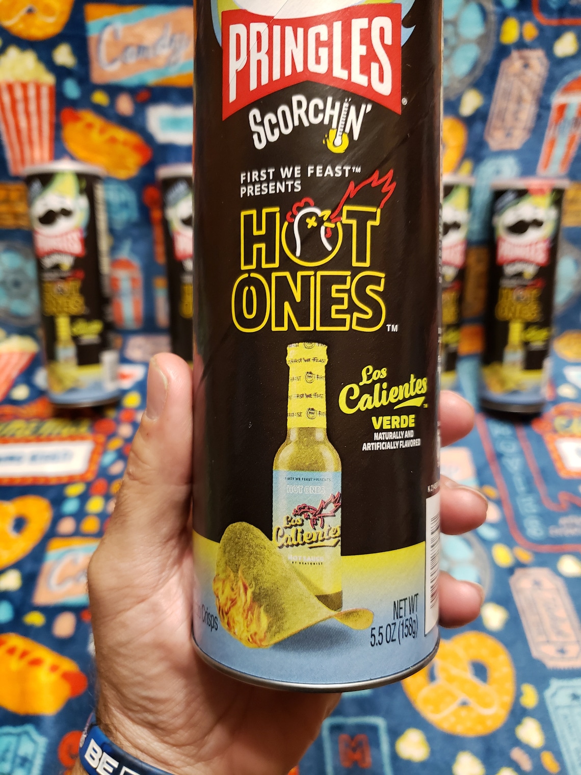 Pringles Scorchin' Hot Ones Los Calientes Verde Potato - Etsy