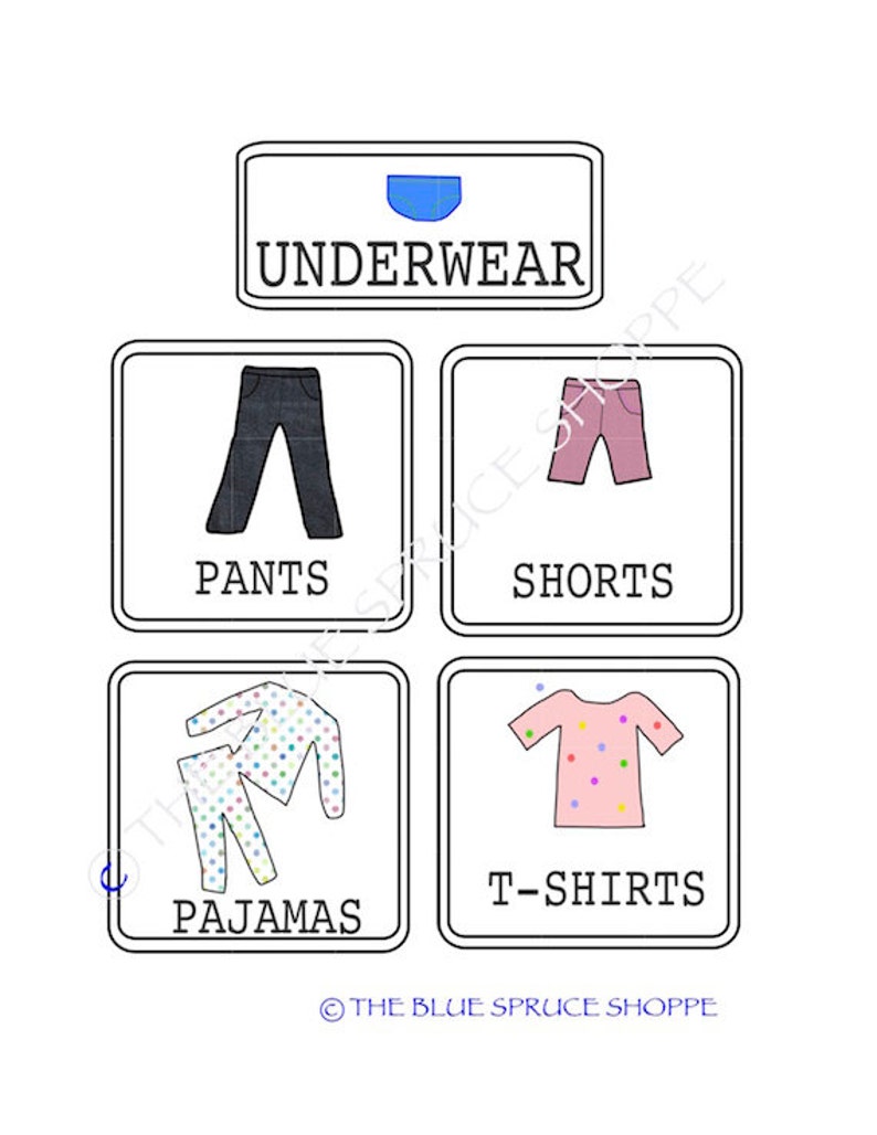 Printable Wardrobe Labels Printable Wardrobe Labels