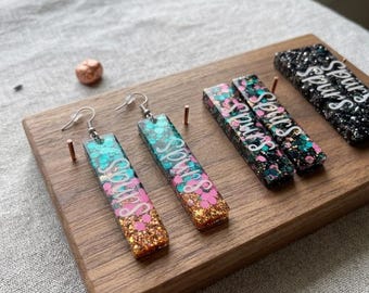 Spurs Bar Shaped Earrings