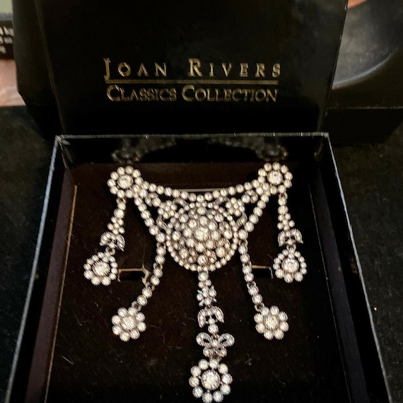 Joan Rivers Brooch Estate Jewelry With Original Bo