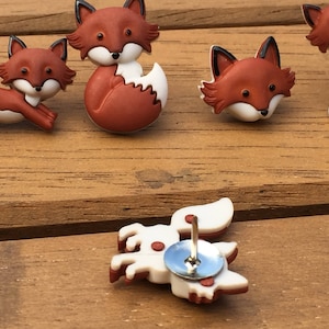 Fox Thumbtacks,pushpins,fox Decorations,fox Lover Gift,thumb Tacks,fox ...