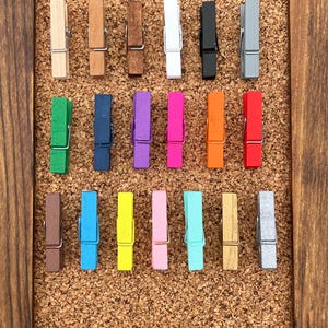 Clothespin Thumb Tacks,Pushpins,Thumbtacks,Push Pins,Teen Girl Gifts,Gifts for Coworkers,Gifts under 10,Office Decor,College Dorm Decor Girl image 5