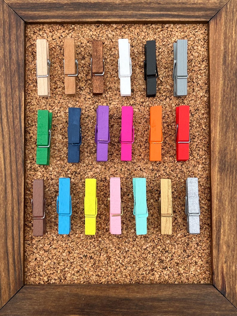 Clothespin Thumb Tacks,Pushpins,Thumbtacks,Push Pins,Teen Girl Gifts,Gifts for Coworkers,Gifts under 10,Office Decor,College Dorm Decor Girl image 5