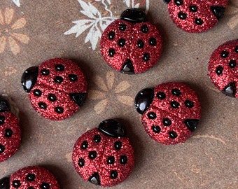 Ladybug Magnets,Lady Bug Magnets for Magnet Board,Insect Magnet,Ladybug Gifts,Ladybug Decorations,Gifts for Nature Lovers,Beetle Magnet Set