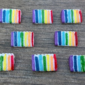 Slice of Cake Magnets,Bakery Decoration,Sweet Magnet,Gifts for a Daughter,Rainbow Decor,Gift for Tween Girl,Food Magnet Set,Cake Lover,Treat